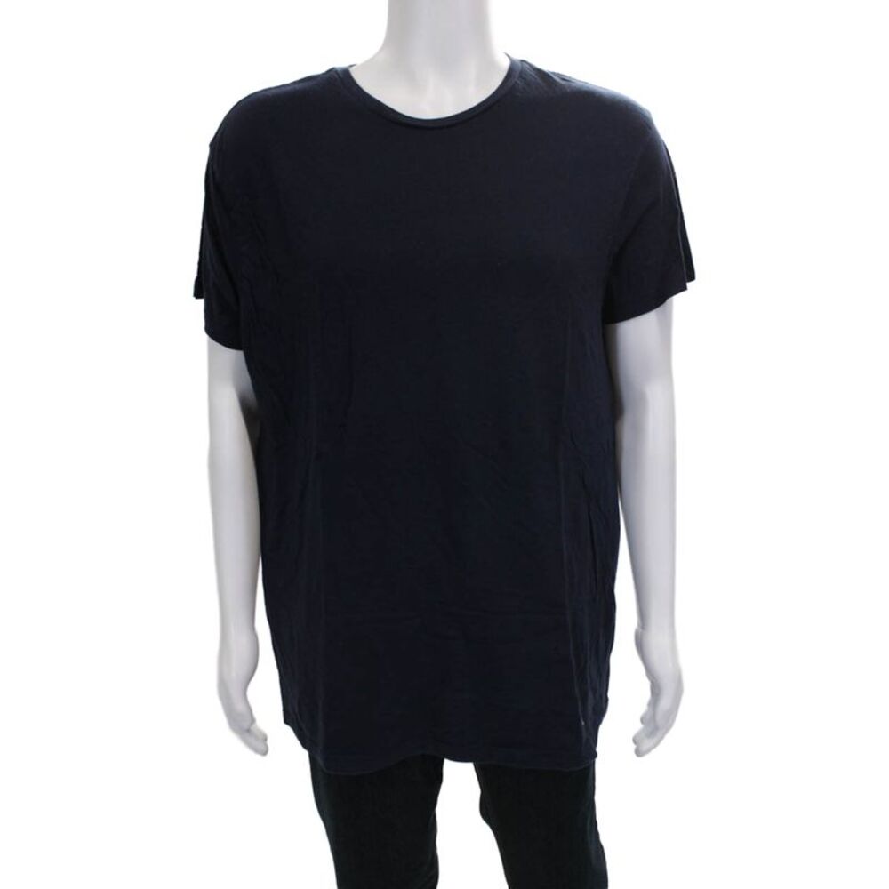 Polo Ralph Lauren Mens Basic Cotton Crew Neck Short Sleeve T-Shirt Blue Size L